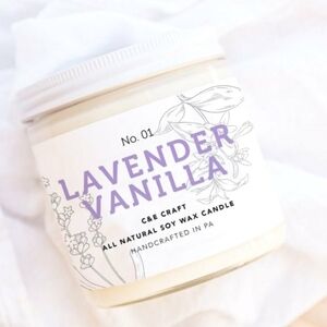Craft Lavender Vanilla Soy Wax Candles